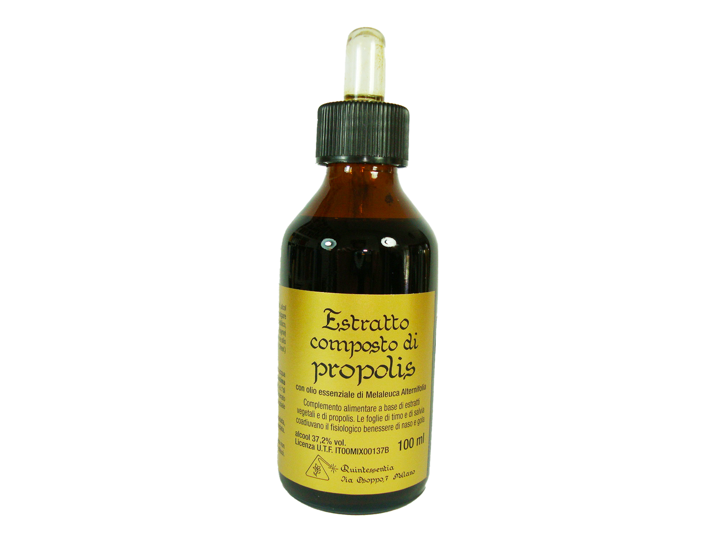 ESTRATTO COMPOSTO DI PROPOLIS CON OLIO ESSENZIALE DI MELALEUCA ALTERNIFOLIA (TEA TREE OIL)